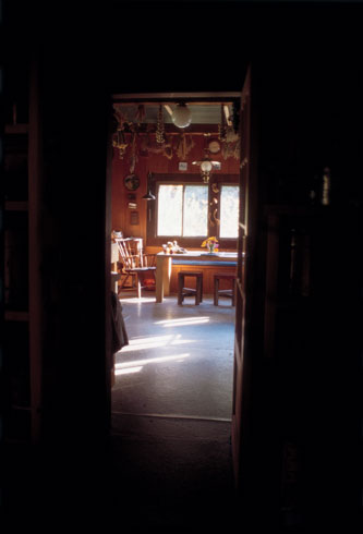 Sited to take advantage of natural light, the Forest Farm kitchen has changed little since Scott and Helen Nearing cooked simple meals in it.